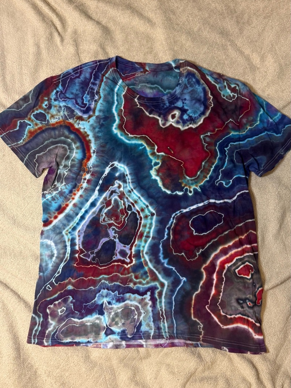 Hanes Multicolor Tie-Dye Short Sleeve Tee